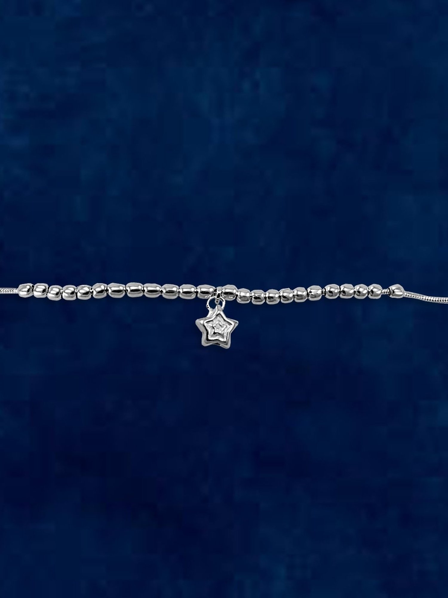 Taraash 92.5 Sterling Silver Star Anklets For Women
