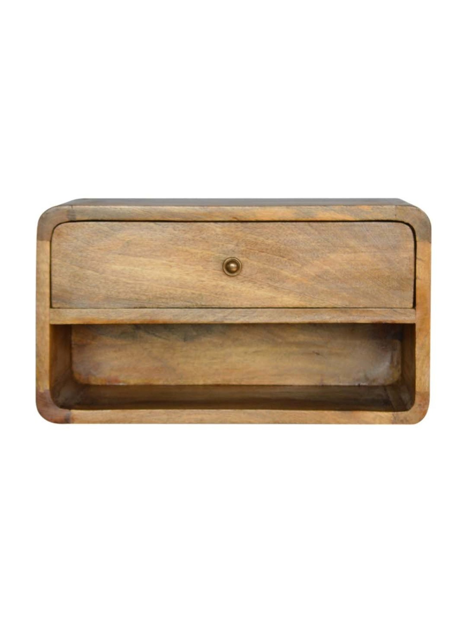 Ikiriya Avina Solid Dark Brown Wood End Table