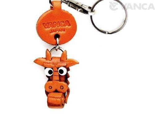 Dragon Leather Zodiac Mascot Small Keychains VANCA CRAFT-Collectible keyring Made in Japan