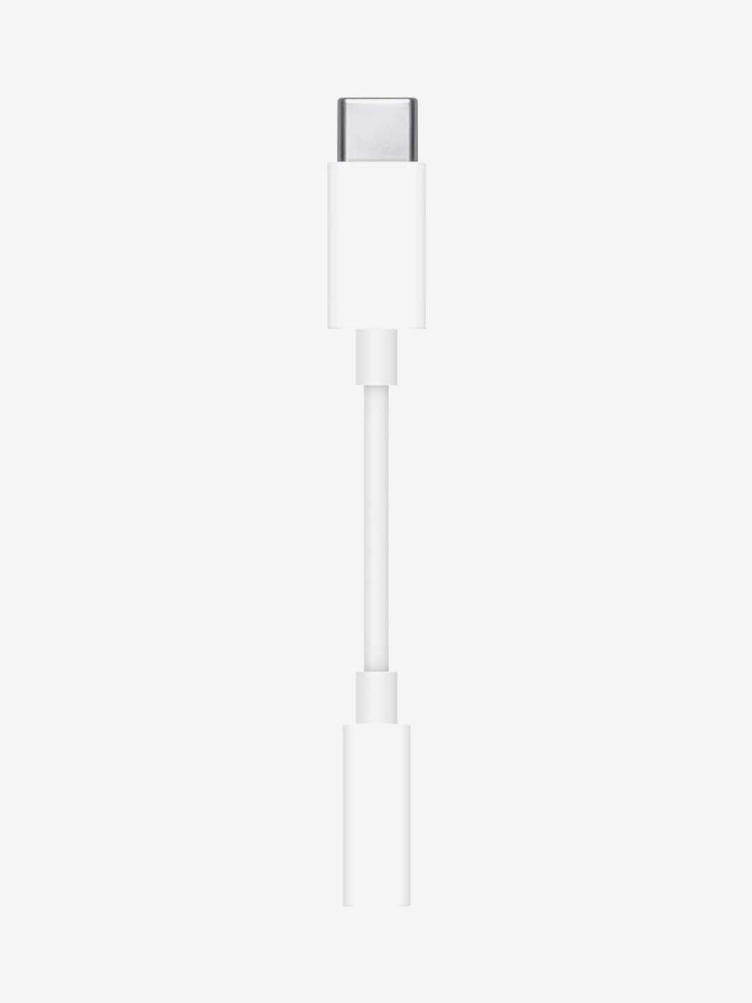 Apple USB-C to 3.5mm Headphone Jack Adapter (MU7E2ZM/A, White)