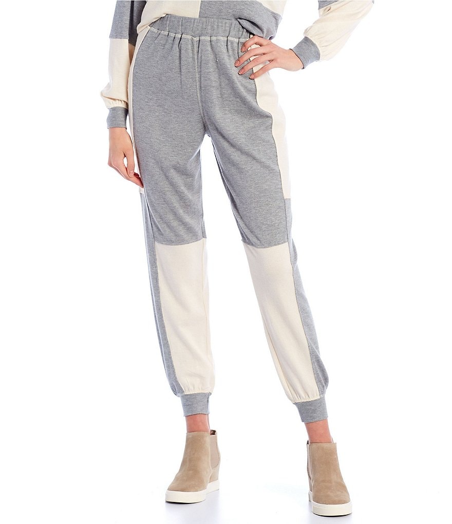 Blu Pepper Coordinating Colorblock Jogger Pants