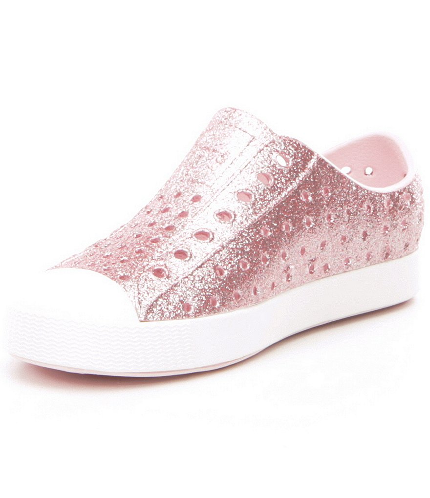 Native Girls' Jefferson Bling Glitter Slip-On Sneakers (Youth)