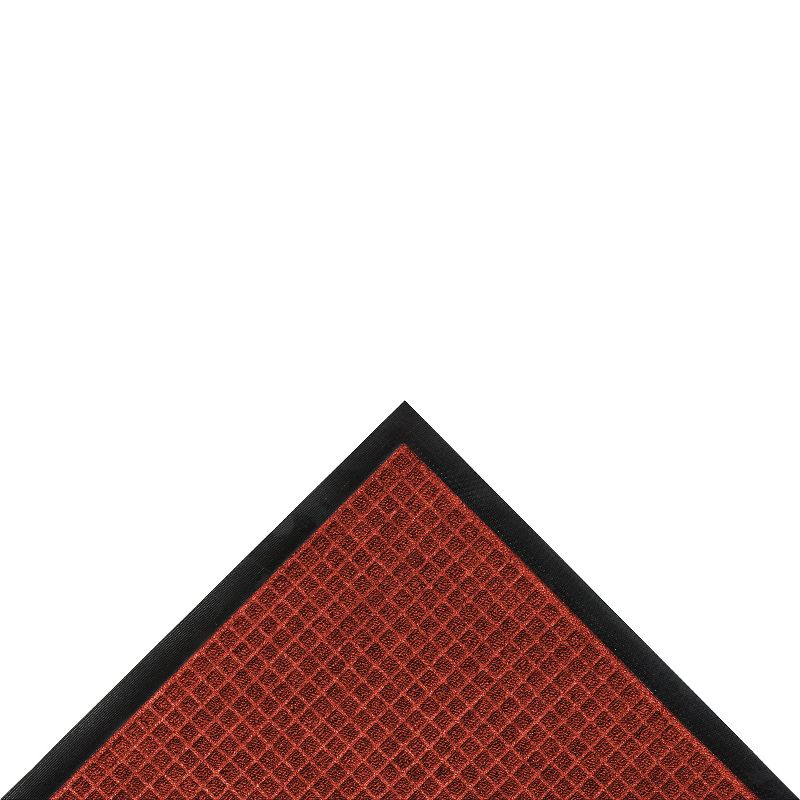 Red/Black Solid Doormat - (3'X5') - HomeTrax