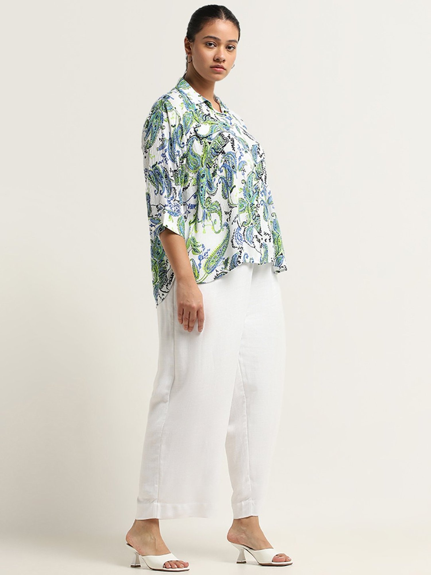 Gia by Westside Multicolor Paisley Design Blouse