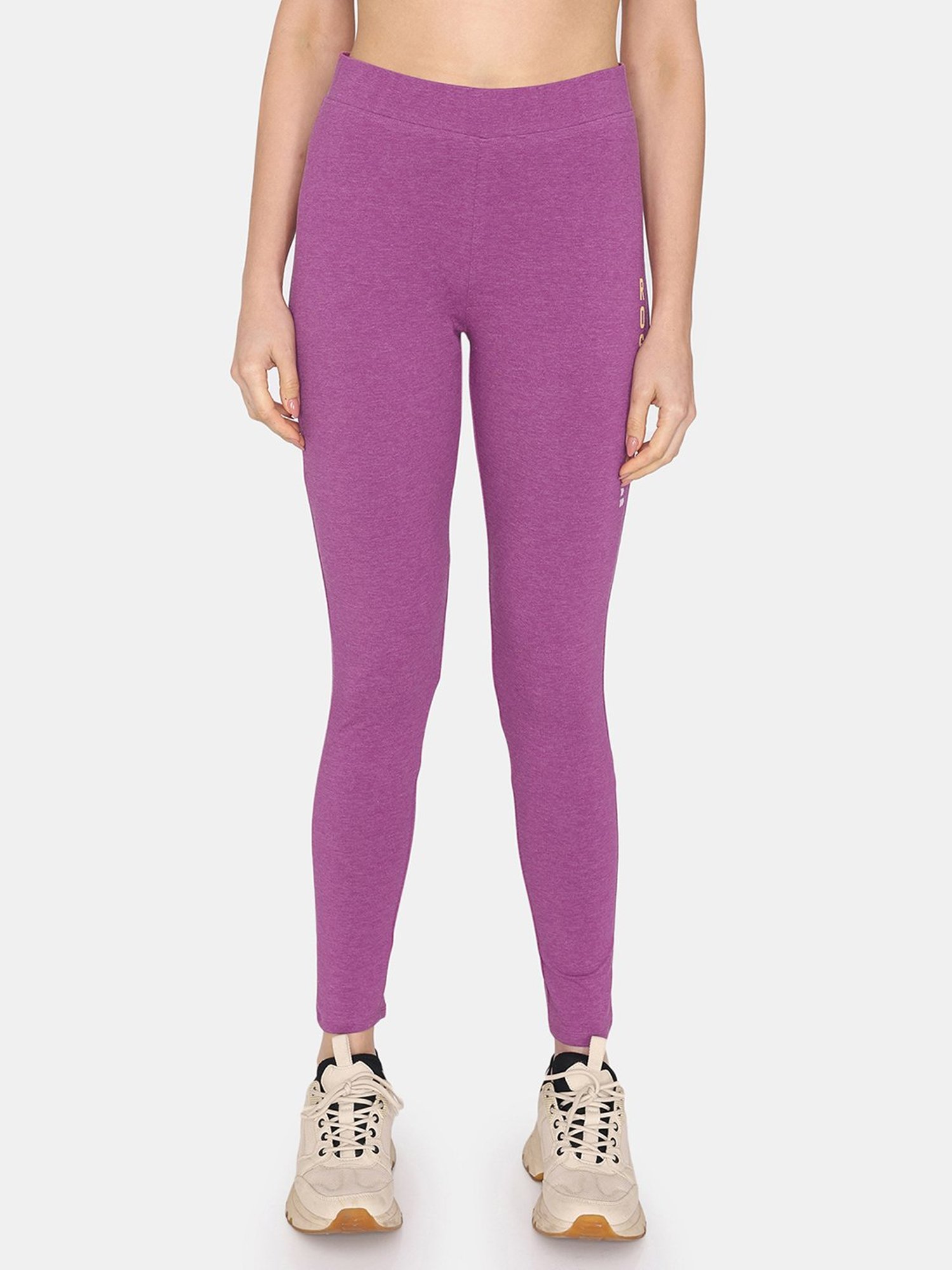 Rosaline by Zivame Purple Tights