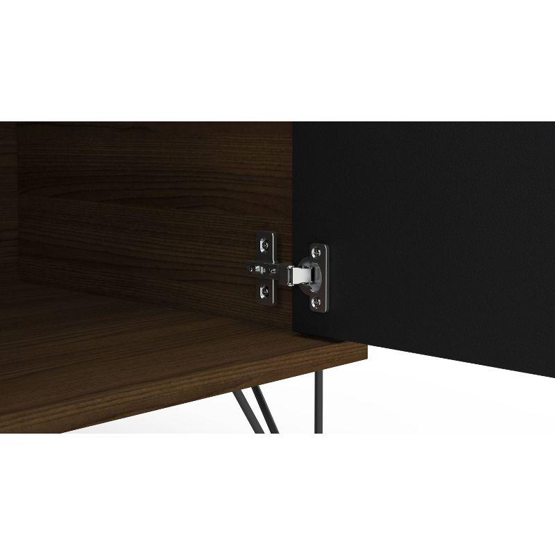 60" Carmel TV Stand Dark Brown/Black - Chique