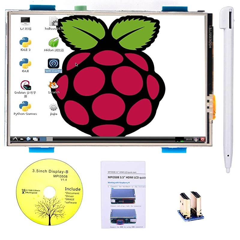 for Raspberry PI 3 Generation TFT Touch Screen 35 inch TFT LCD Display Monitor Support All Raspberry PI System Video Movie Play Arcade Game HDMI Audio Input SC6A