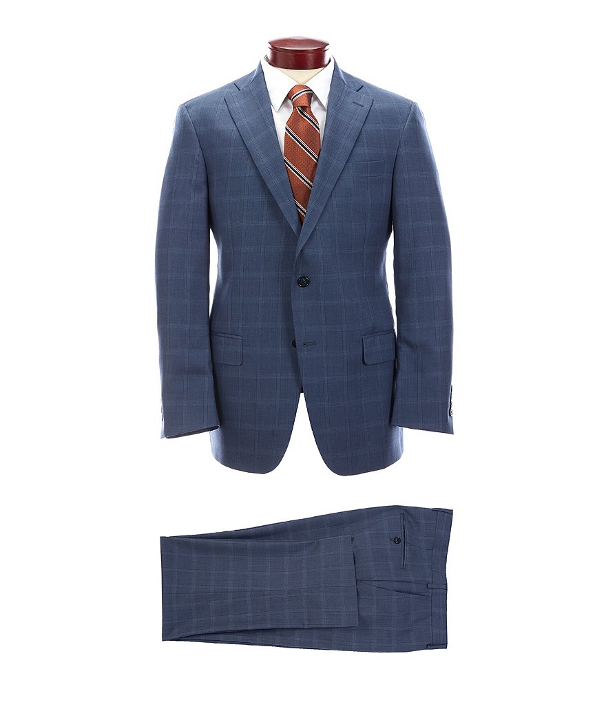 Cremieux Classic Fit Pleated Pant Solid Wool Suit