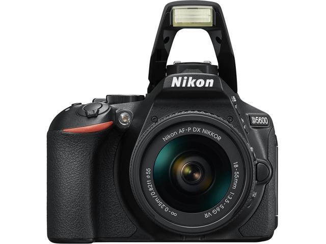 Nikon D5600 DSLR Camera Kit with 18-55mm (Intl Model) Bundle with 16GB Memory Card