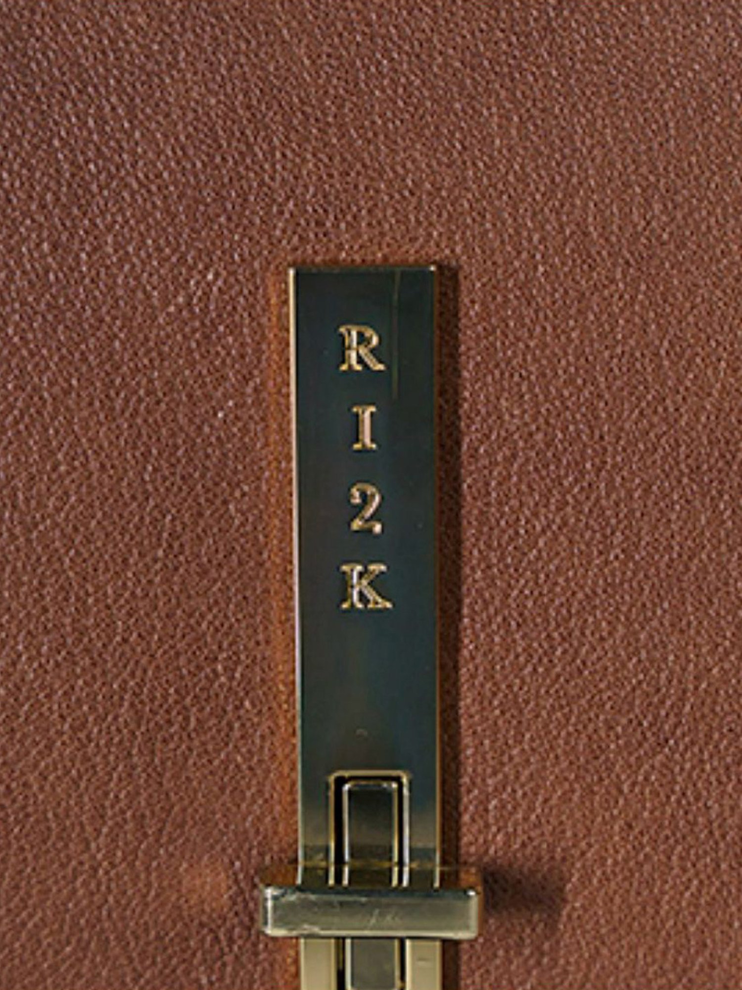 RI2K London Brown Leather Medium Cross Body Bag