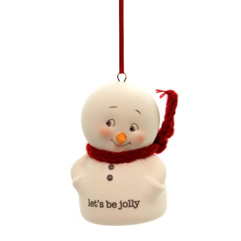 Holiday Ornaments 2.5" Snowpinions Let's Be Jolly Department 56  -  Tree Ornaments