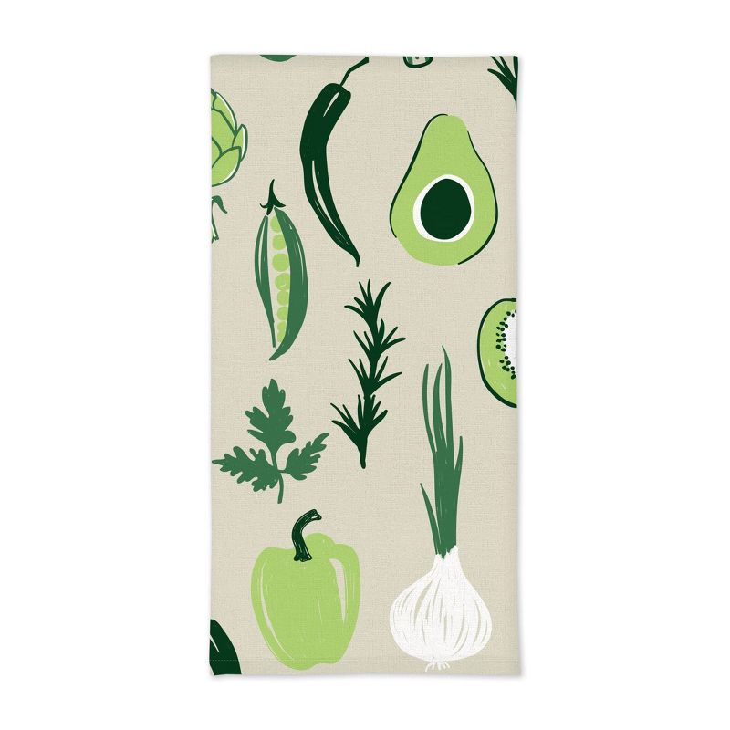 2pk Vegetable Print Kitchen Towel - MU Kitchen