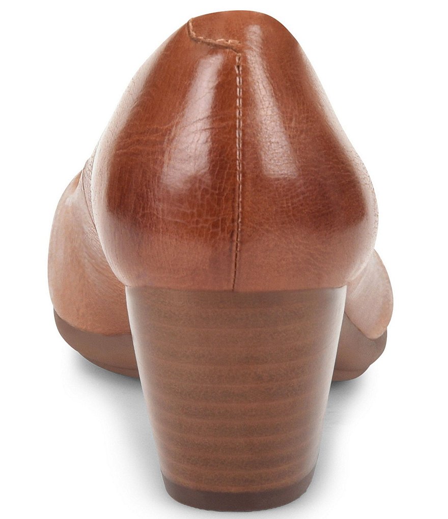 Comfortiva Amora Leather Block Heel Pumps