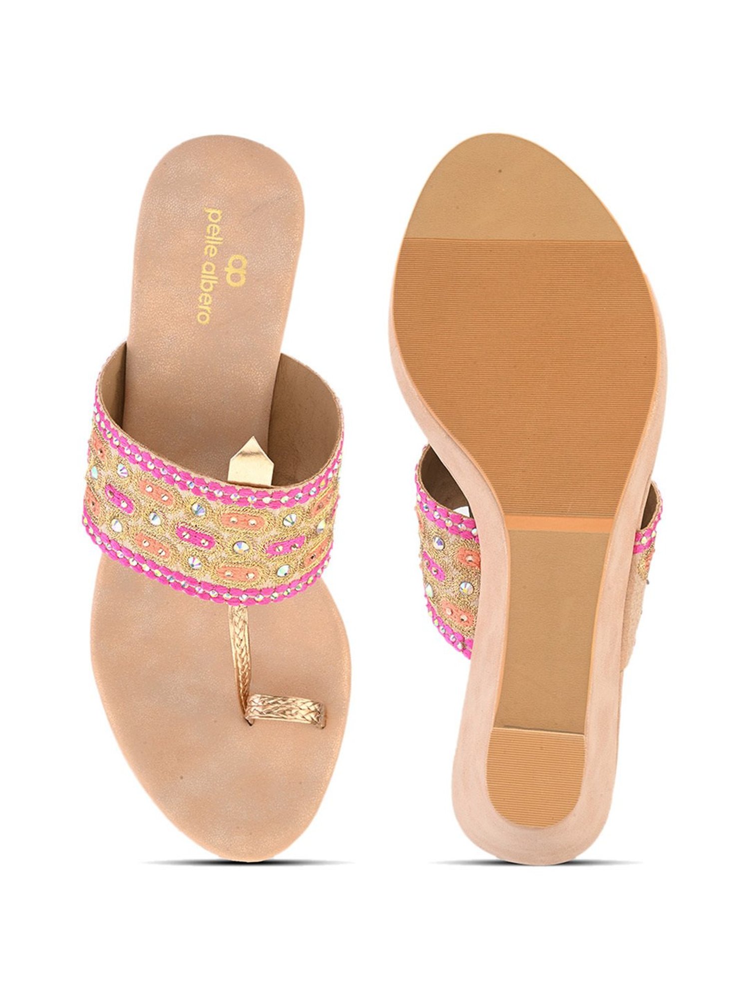 Pelle Albero Women's Sultan Toe Ring Wedges