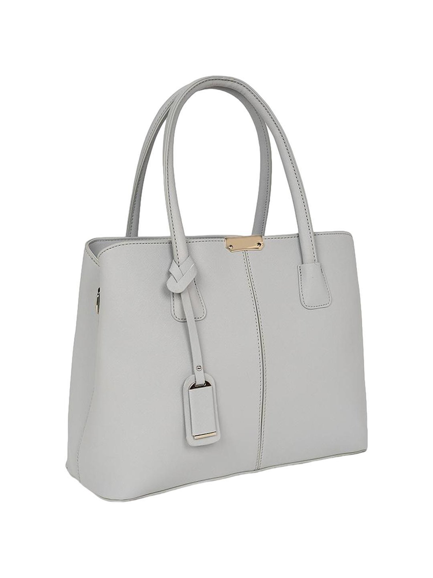 Forever Glam by Pantaloons Grey Solid Handbag