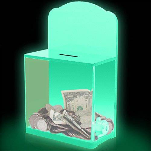 My Charity Boxes ~ High Quality ~ GLOW IN THE DARK ~ Donation Box ~ Ballot Box ~ Suggestion Box ~ Tip Container ~ Great Fundraising Tool