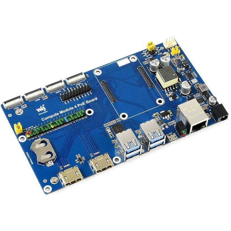 Catda Raspberry Pi Computer Module 4 Expansion Development Board Kit CM4 IO/POE Baseplane-Type 1