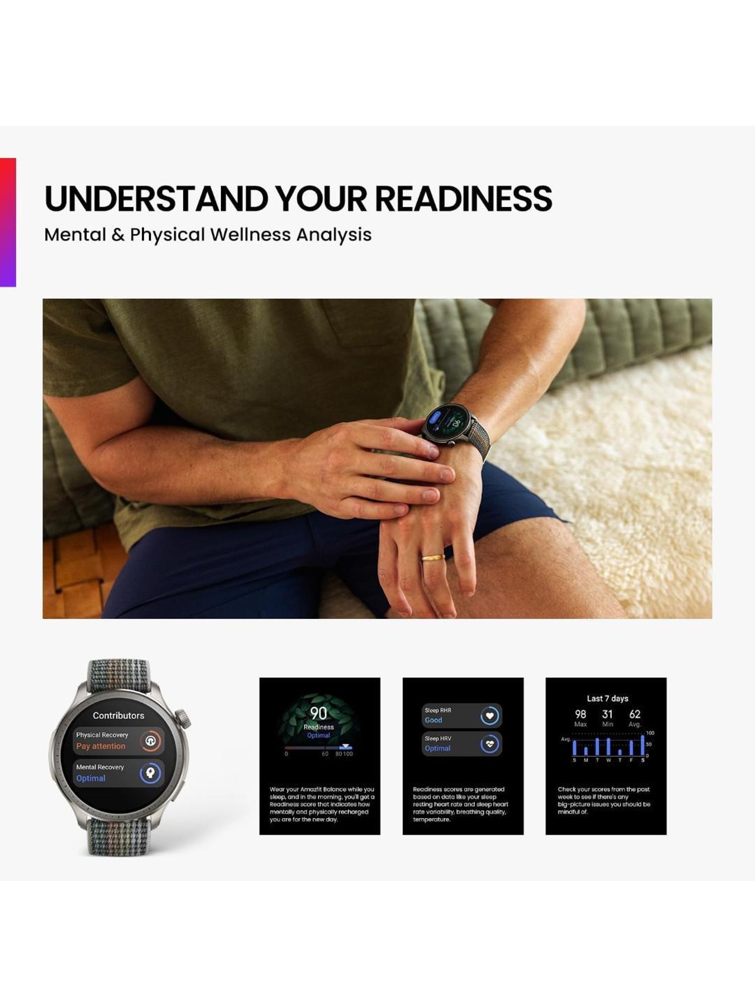 Amazfit Balance Bluetooth Calling Smartwatch with 1.5 inch AMOLED Display & 14-Day Battery (Grey)