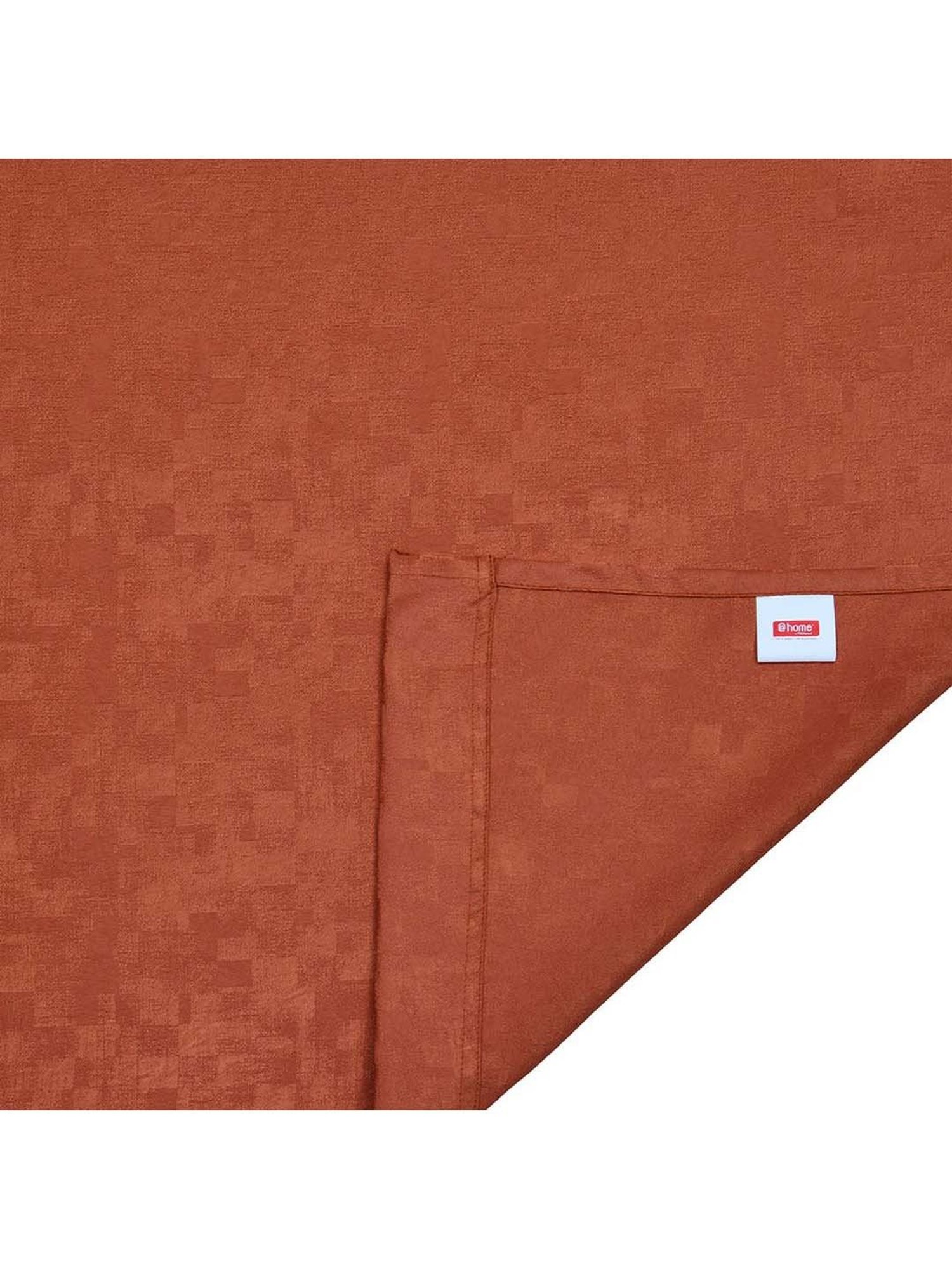 @home Veera Rust Polyester 9 Ft Long Door Curtain - Set of 2