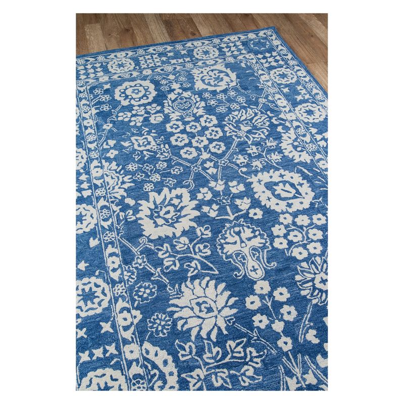 2'x3' Floral Tufted Accent Rug Blue - Momeni