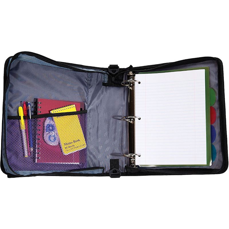 Case it D-901 2 Blue Zipper Binder with 