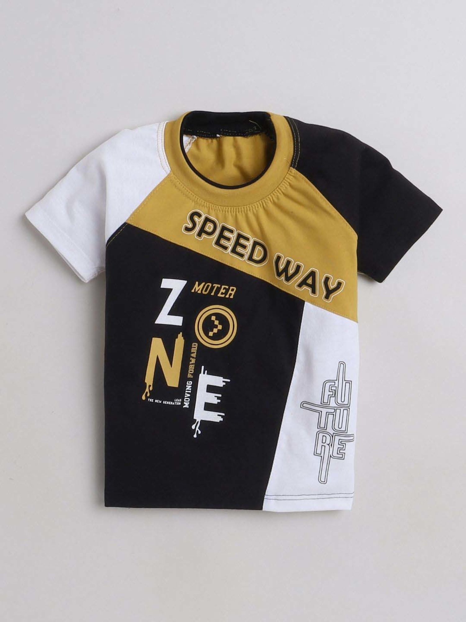 Fourfolds Unisex Mustard Printed Clothing Set