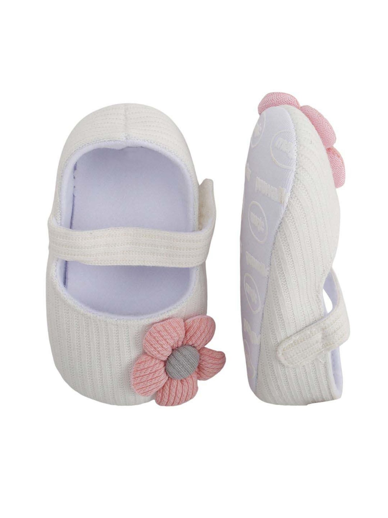 Baby Moo Kids White Casual Mary Jane Shoes