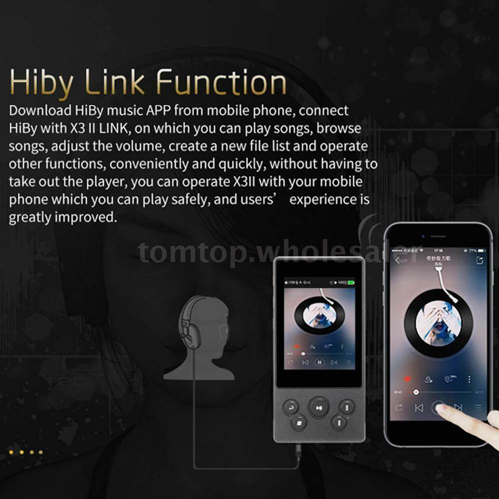 xDuoo X3II BT MP3 Player HiFi Lossless Music Audio DSD USB 256GB TF Card