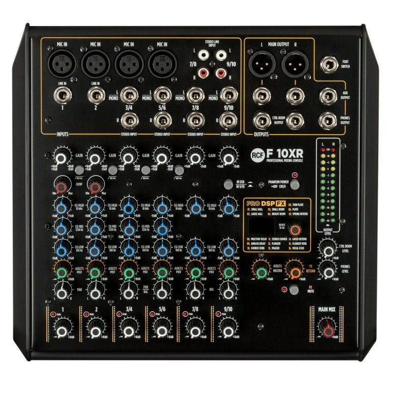 10 Channel Mixer w/ FX and Recording By RCF