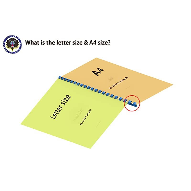 CR8100M Plastic Binding Combs 516in 21Ring 40Sheet Capacity Colorful Comb Binding Spines Max Binding A4 Size Paper 83quot117quot Box of 100