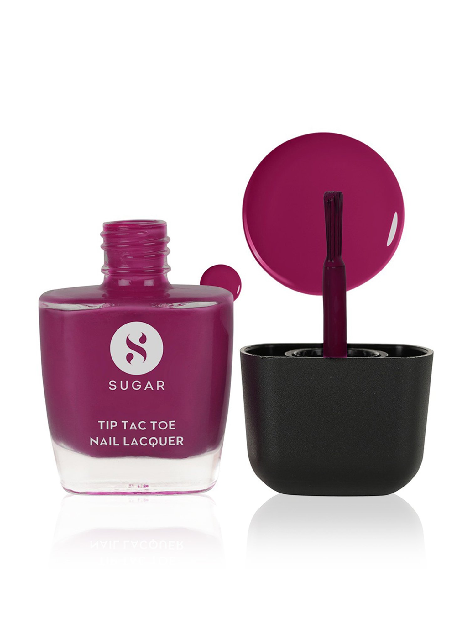 SUGAR Cosmetics Tip Tac Toe Nail Lacquer Classic 27 Spicy Sangria - 9 ml