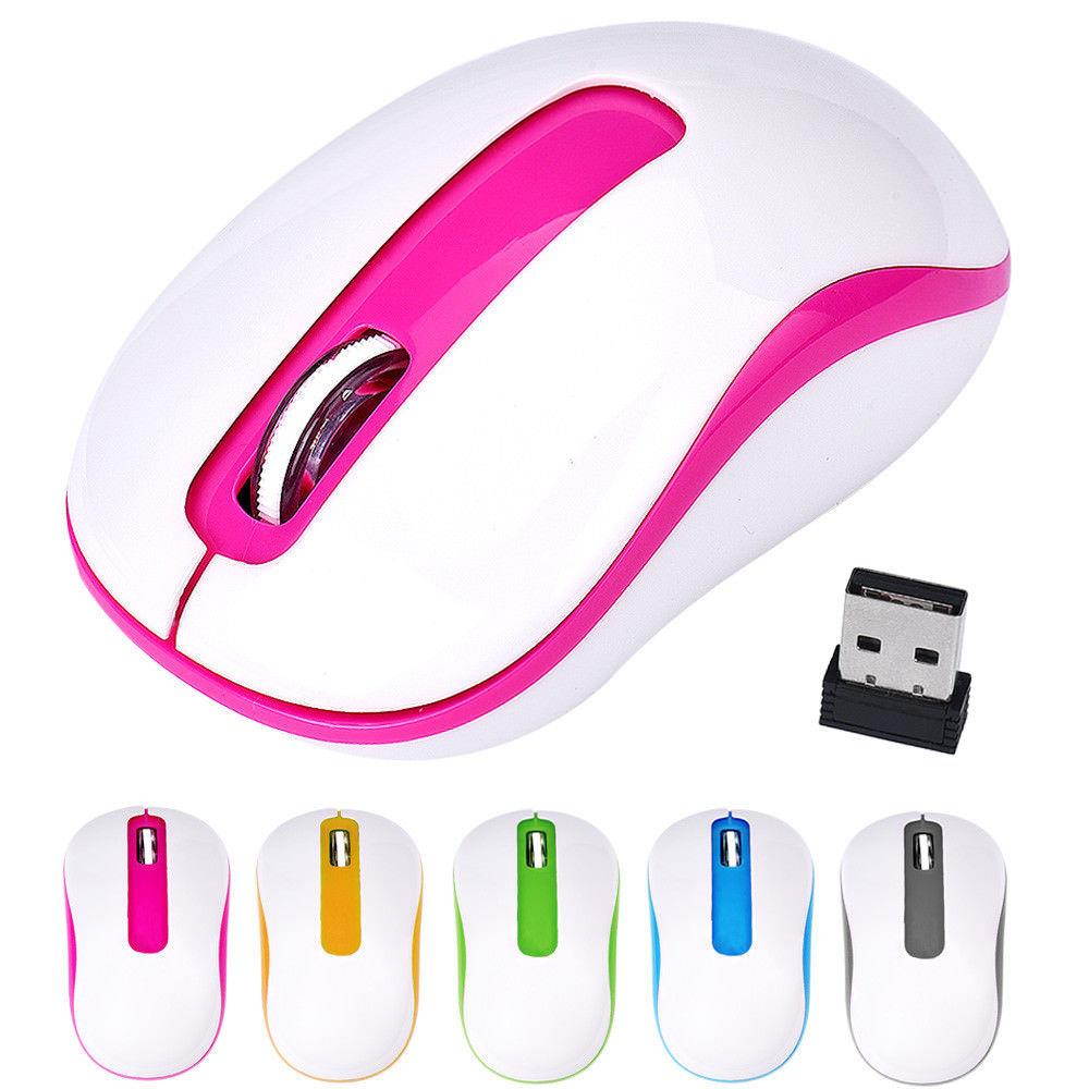 Stylish 2.4G 1600DPI Optical Mini Wireless USB Mouse Mice For Computer Laptop PC