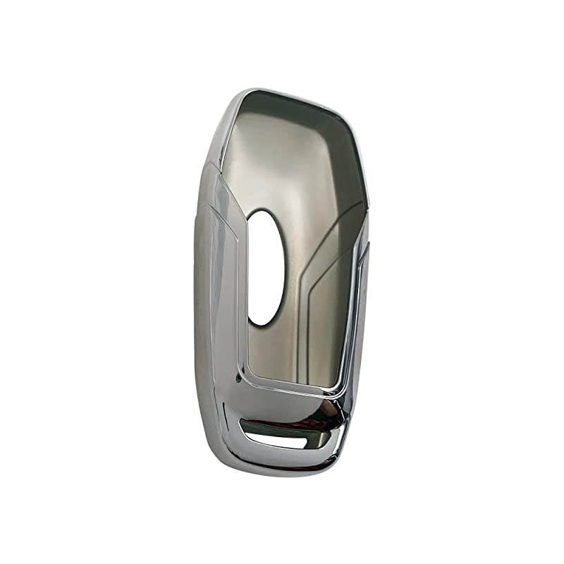 AutotechRemote Key TPU Shell Case Key Fob Cover fit Keyless Entry Car for Ford F150 F450 Mustang Fusion Lincoln MKZ MKC 1 PCS Silver