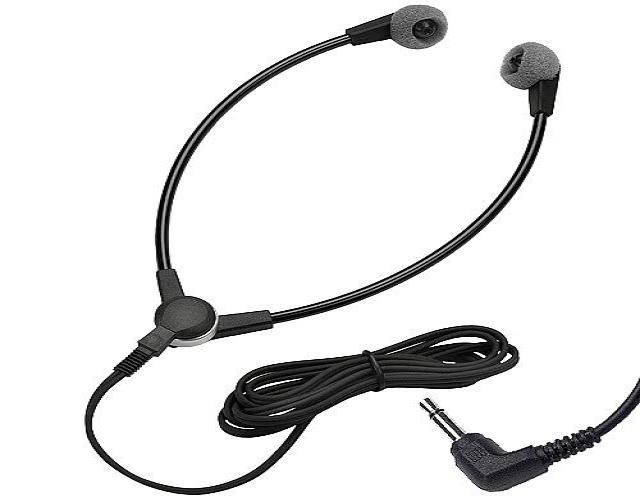 VEC SH_55_RA Hinged_Stetho Headset with 5ft. Cord and 3.5mm Right Angle Plug