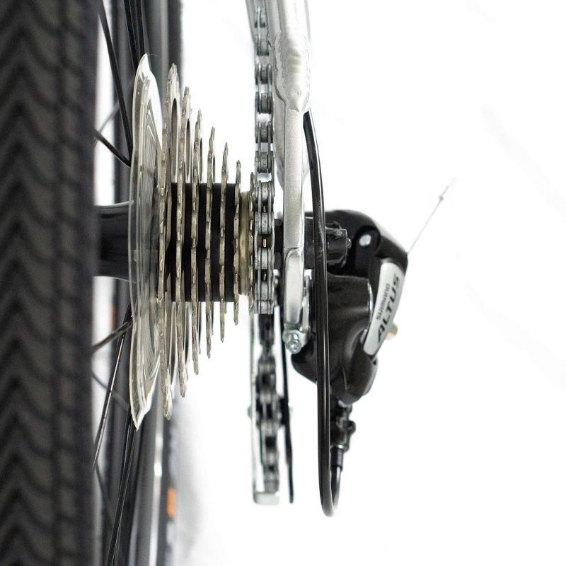 ZiZZO Liberte 8-Speed Aluminum 20" Folding Bike - Silver Red