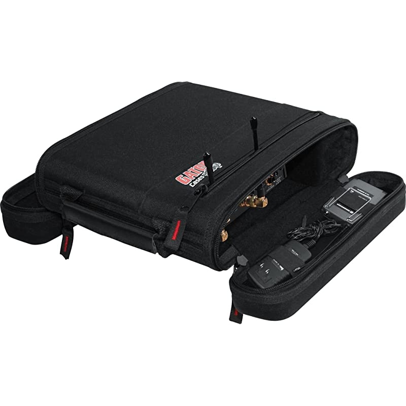 Cases Slim EVA Carry Case for Single Wireless Microphone System Livein Style Holds Reciever Body Pack and Microphone with Antenna Access GM1WEVAA