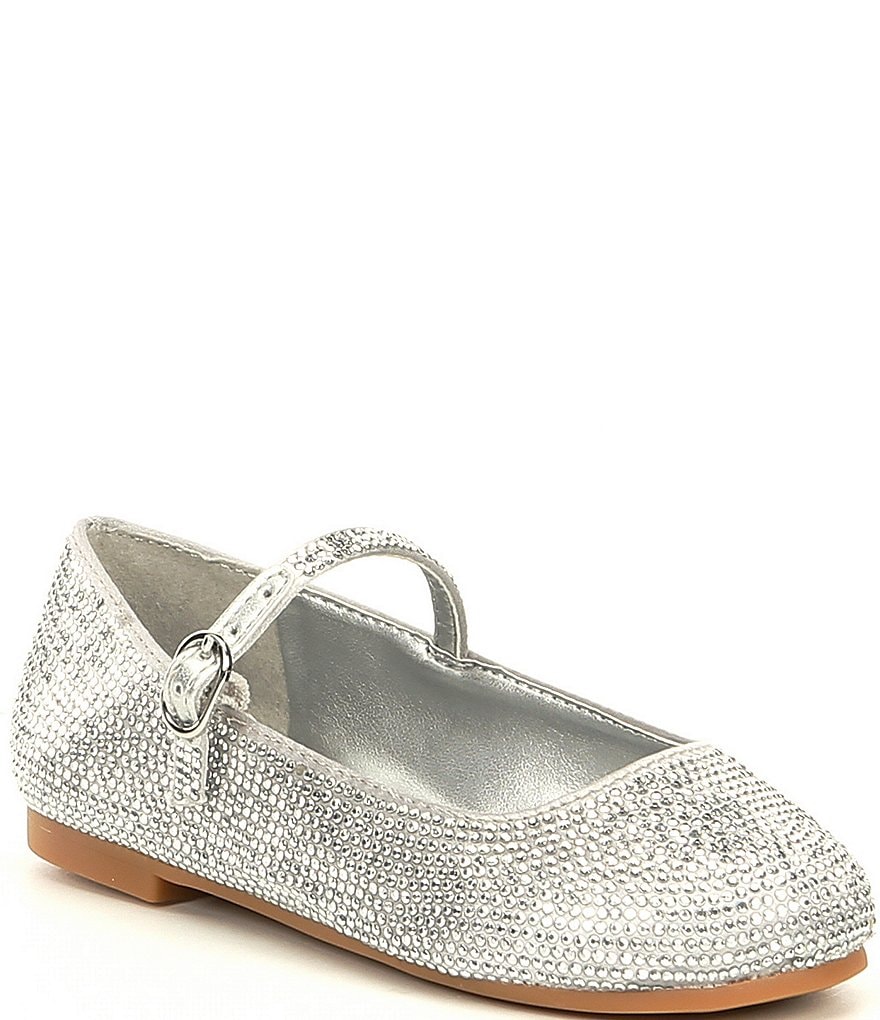 Copper Key Girls' Brilliance-T Satin Studded Mary Janes (Infant)