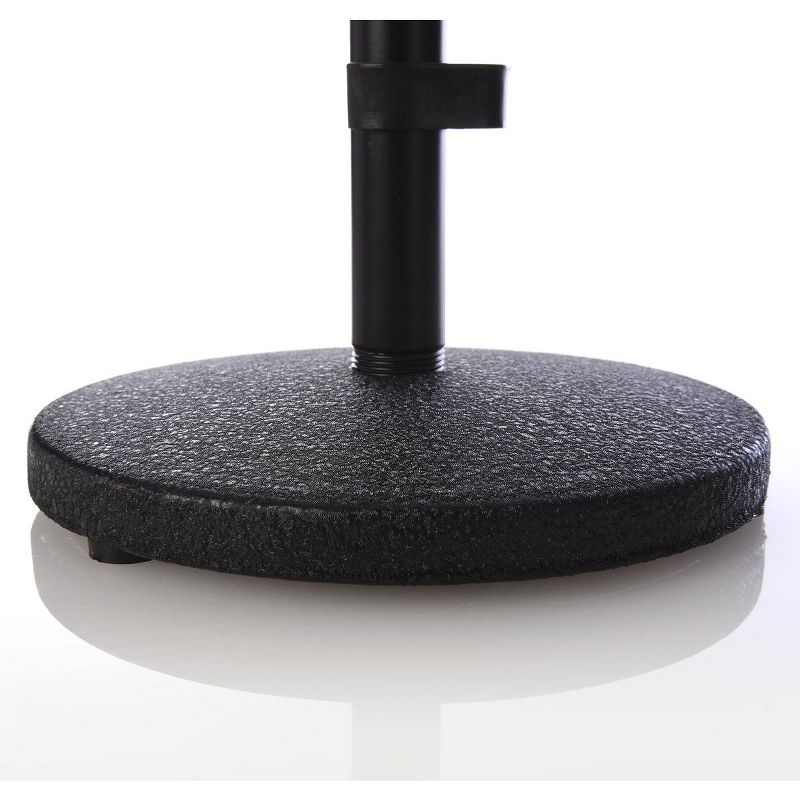 LyxPro Desktop Microphone Stand, 9&rdquo;- 14&rdquo; Adjustable Height Desk Mic Holder, Weighted Cast Iron Base, 3/8" - 5/8" adapter screw, Table Top Non slip Rubber Feet