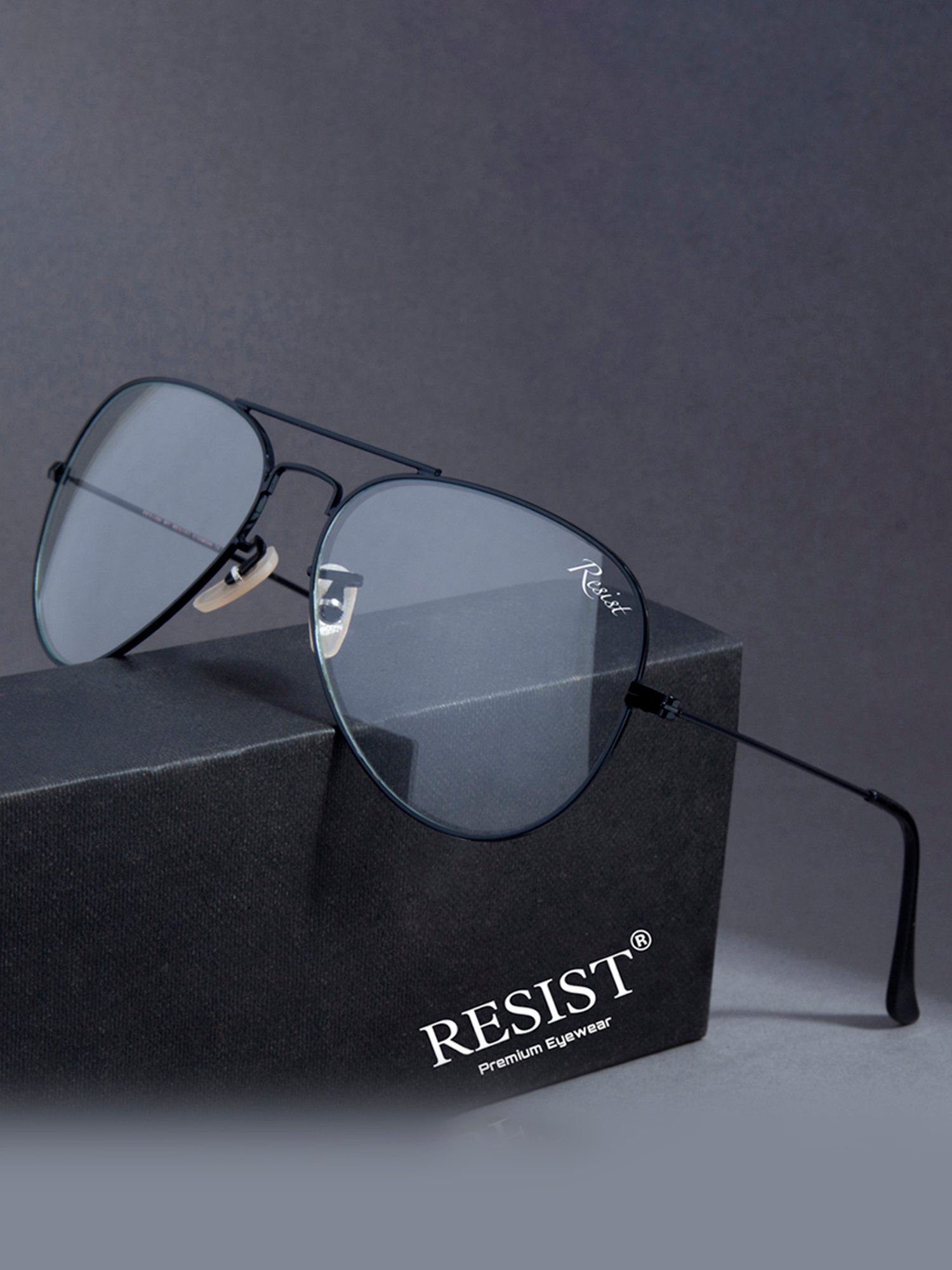 Resist Eyewear Clear Aviator UV Protection Unisex Sunglasses