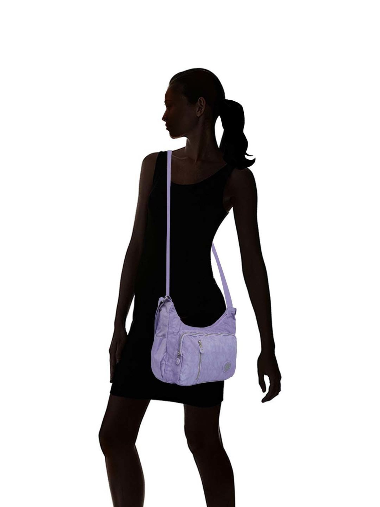 Baomi Purple Solid Medium Cross Body Bag