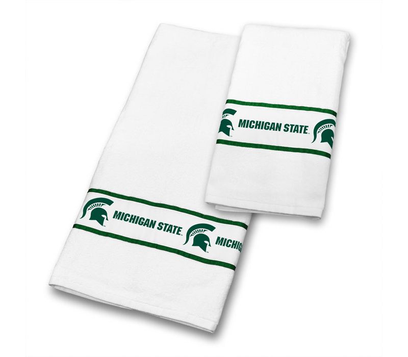NCAA Towels College Bath Accessories - Michigan State Spartans..