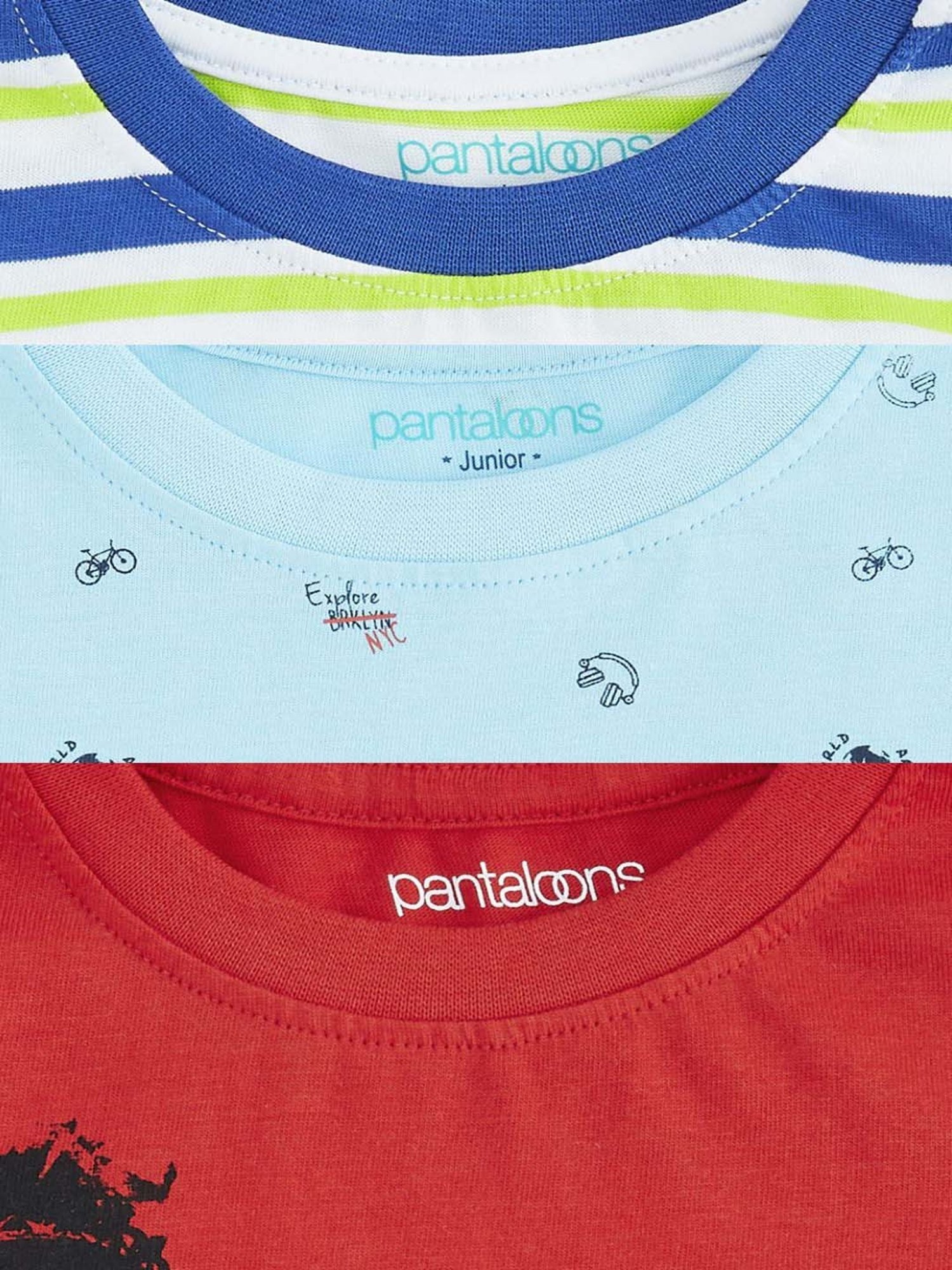 Pantaloons Baby Kids Multicolor Cotton Printed T-Shirt