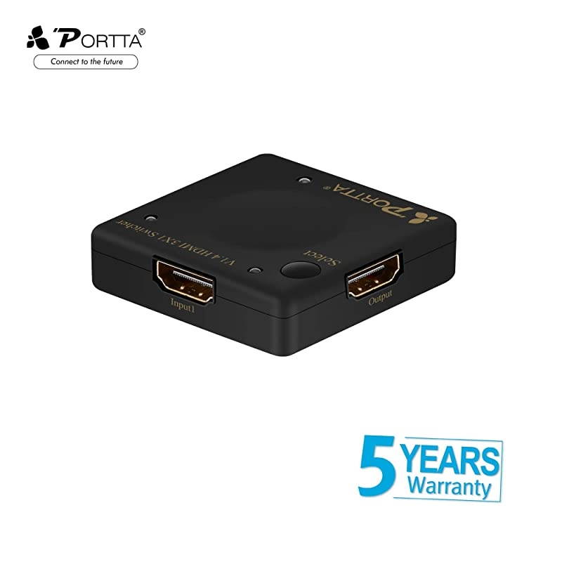 4PET0301SS 3x1 3-Port HDMI v1.4 Auto Switch Intelligent Switcher Supports 3D 4kx2k 1080P