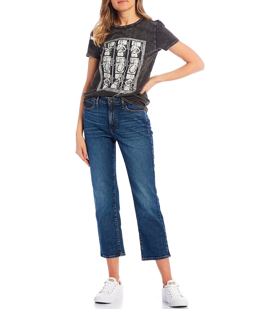 Celebrity Pink Destructed Cropped Skinny Jeans