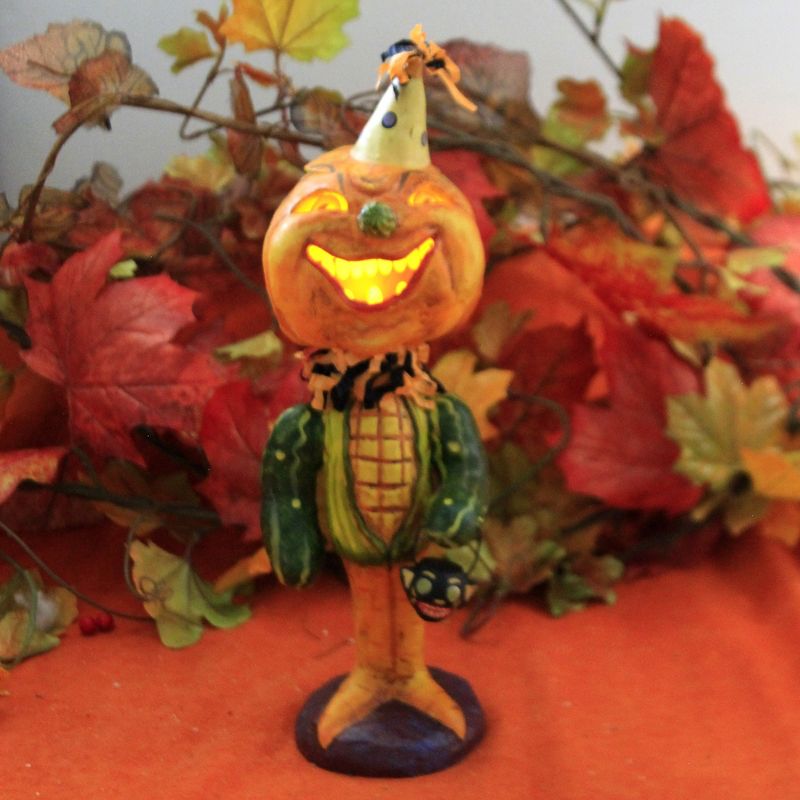 Jorge De Rojas 11.0" Trick Or Treat Sweet Corn Pumpkin Pickles Cat Halloween  -  Decorative Figurines