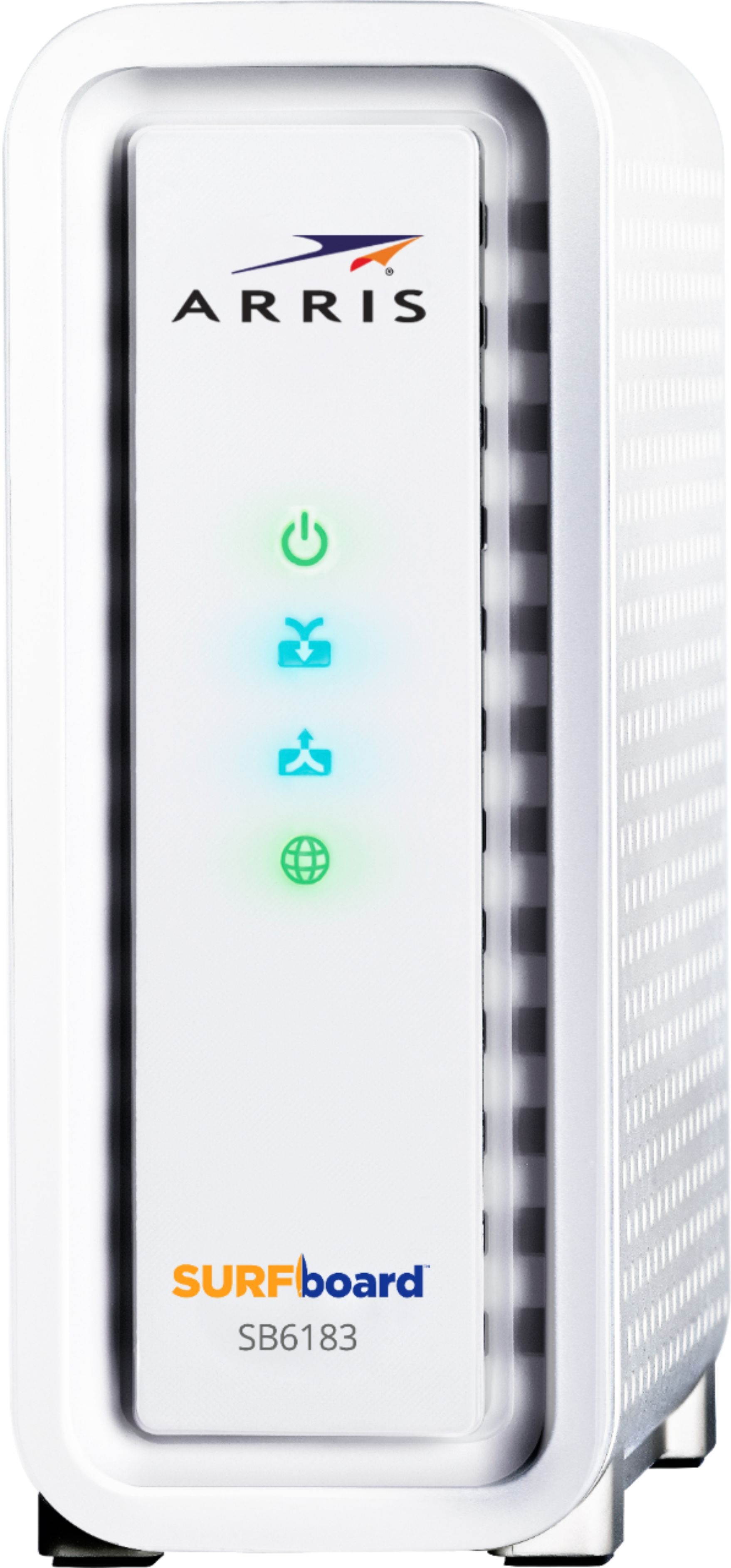 ARRIS - SURFboard 16 x 4 DOCSIS 3.0 Cable Modem - White (SB6183)