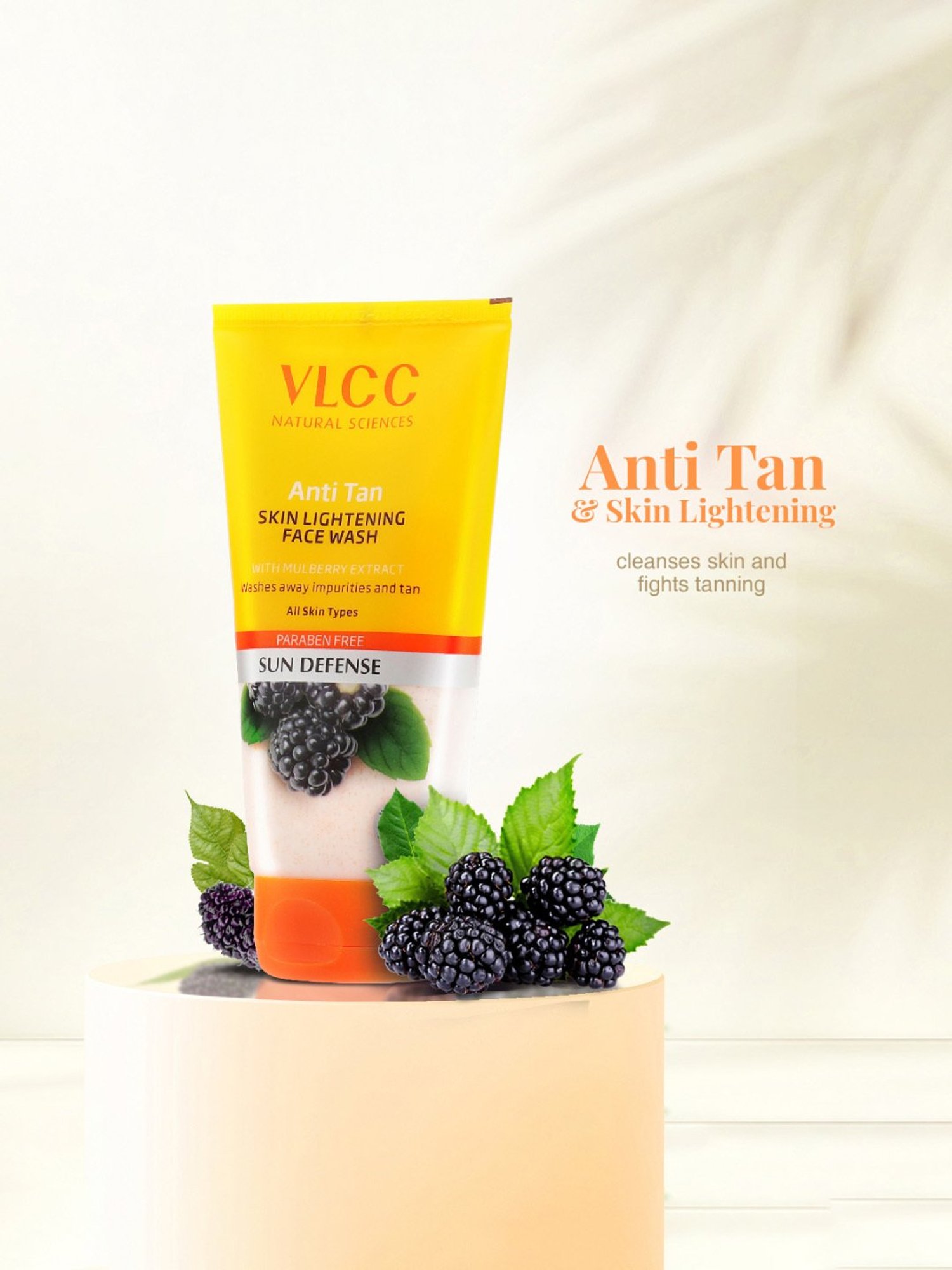 VLCC Anti Tan Skin Lightening Face Wash Buy 1 Get 1 Free - Pack of 2