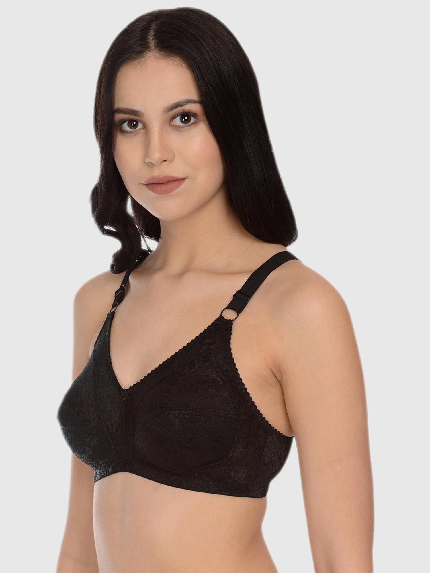 Mod & Shy Multi Lace Print Bra Set