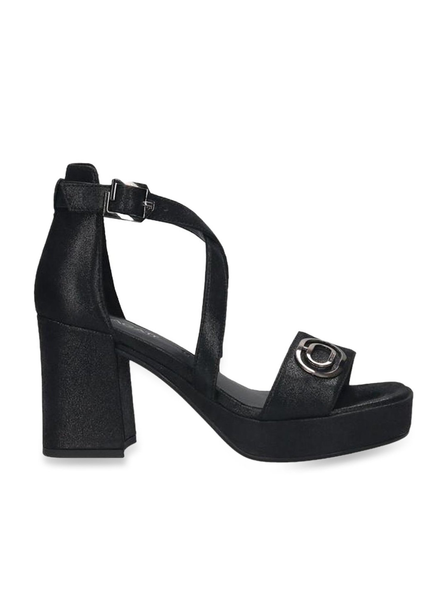 Bagatt Women's Cesena Black Ankle Strap Sandals