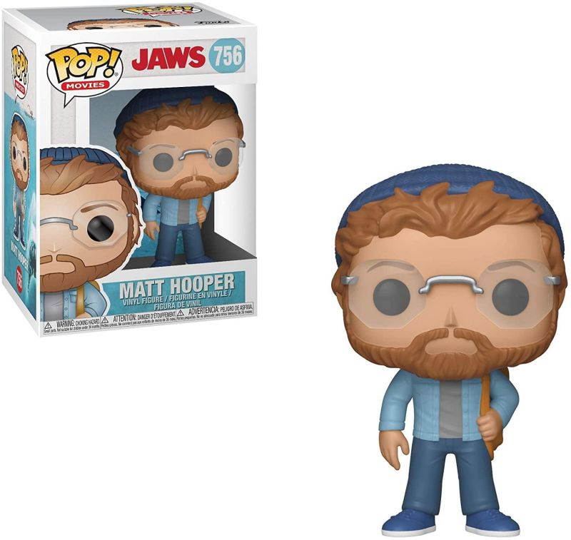 Funko Pop! Jaws Matt Hooper - Irresistibly Fun & Funky - Comes in Window Display Box Vinyl Series - Figure Stands 3 3/4 in Tall